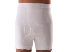 Cargar imagen en el visor de la galería, Boxer Ostomía Cintura Alta Para Hombre - Blanco
