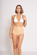 Cargar imagen en el visor de la galería, Braguita Bikini Ostomía Cintura Alta - Beige