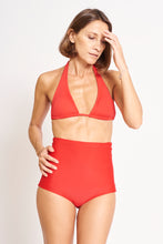 Cargar imagen en el visor de la galería, Braguita Bikini Ostomía Cintura Alta - Rojo