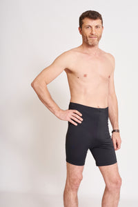 Bañador Ostomía Hombre Cintura Alta Negro