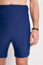 Cargar imagen en el visor de la galería, Bañador Ostomía Hombre Cintura Alta Azul 