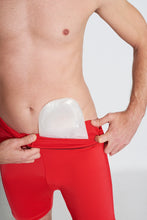 Cargar imagen en el visor de la galería, Bañador Ostomía Hombre Cintura Alta - Rojo
