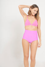 Cargar imagen en el visor de la galería, Braguita Bikini Ostomía Cintura Alta - Rosa